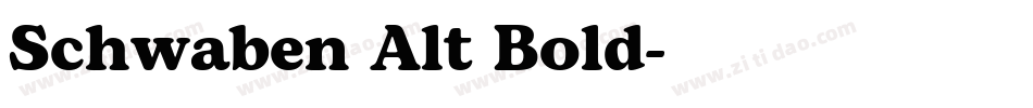 Schwaben Alt Bold字体转换